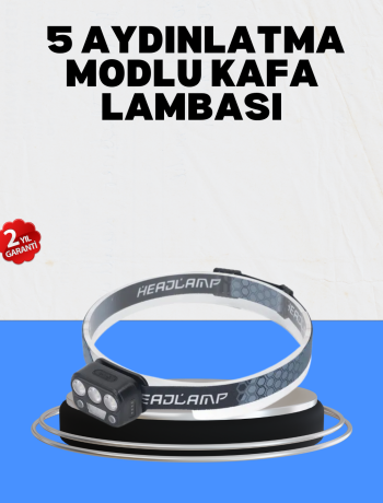 Gece Koşusu İçin LED Kafa Lambası El Sensörlü