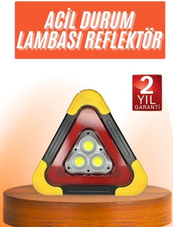 Reflektör Güneş Enerjili Taşınabilir Portatif Acil Güvenlik Işığı Araba Acil Uyarı Işığı