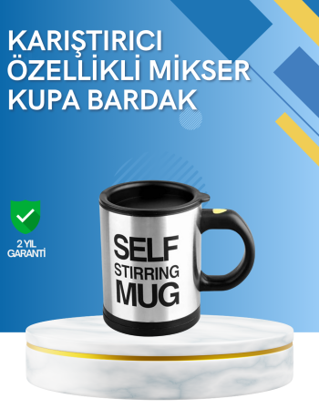 Çift Katmanlı Termos Özellikli Karıştırma Motorlu Kupa