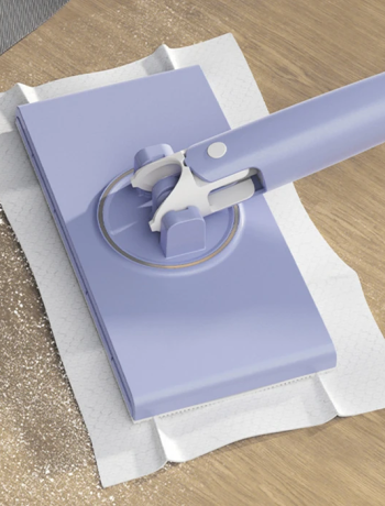 Ally Yüzey Temizlik Havlusu Kullan At Temizlik Bezi için Küçük Otomatik Mini Mop - 4Adet Bez Hediye-(5775)