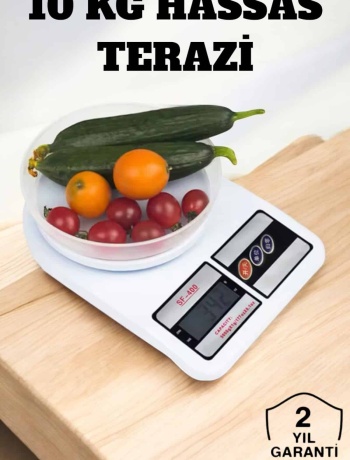 Kompakt Tasarım ve Tek Tuşla Sıfırlama Özelliğiyle Kullanımı Kolay Mutfak Tartısı