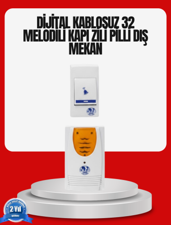 Kolay Kullanımlı Kablosuz Kapı Zili Şık ve Sade Tasarım