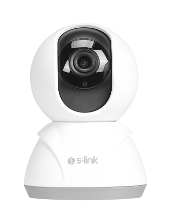 S-LINK SL-IND02 Ev/Bebek Güvenlik Kamerası WiFi 3Mpix 3.6mm Lens 10m. Gece Görüşü Hareket algılama İki Yönlü Ses Micro SD Kartlı TUYA Yazılım(1923)