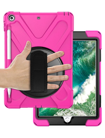 İPad 9.72017 İPad 9.7 2018 Kalem Yerli Standlı Zırh Kılıf/shockproof case-(5775)