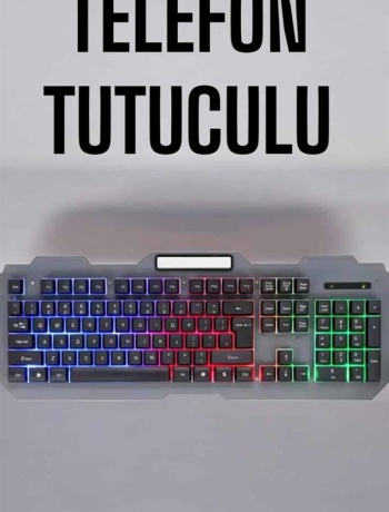 Q Klavye RGB Işıklı Klavye Ve Mouse Seti Kablolu Mouse Hediyeliş