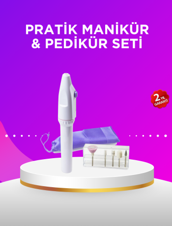 Elektrikli Manikür ve Pedikür Matkap Seti – Ayarlanabilir Hız Ergonomik ve Sessiz