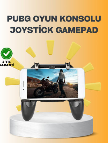 Joystick ve Parmak Tetikleyicili Mobil Oyun Gamepad Tutucu