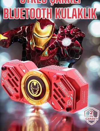 Stres Çarklı Bluetooth Kulaklık Kablosuz Kırmızı Yüksek Ses Kaliteli