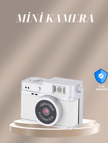 Cep Boy Vintage Dijital Kamera LED Destekli Full HD Video