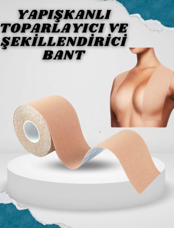 Toparlayıcı Göğüs Bandı Şekillendirici Ten Rengine Uygun Esnek Hassas Ciltlere Uygun