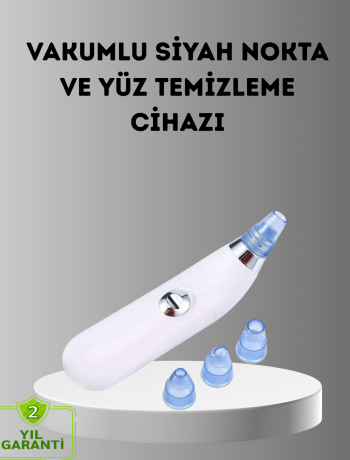 Siyah Nokta ve Gözenek Temizleyici Vakumlu Cihaz – Masajlı Derin Temizlik Teknolojisi