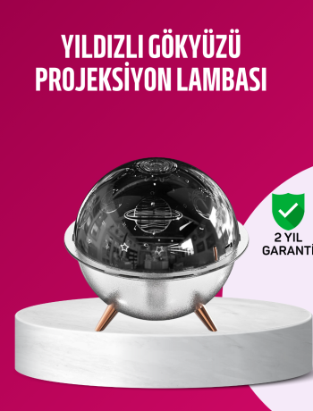 Uzay Temalı Projeksiyonlu Nemlendirici USB Güçlü Gece Lambası