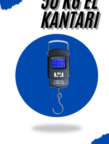 El Kantarı Dijital El Terazisi 50 Kg Kapasiteli LCD Ekranlı
