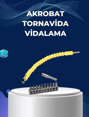 12’li Akrobat Bits Vidalama Seti Esnek Uç Çok Yönlü Kullanım