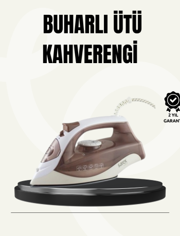 Buharlı Ütü 2200W Seramik Taban 300 ml Kahverengi Dikey Ütüleme