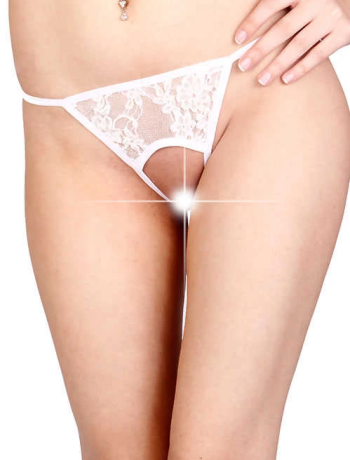 Beyaz Özel Bölgesi Açık Fantazi String TM1163