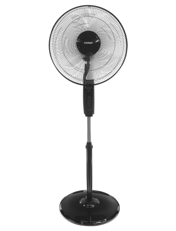 EVEREST FAN11 SİYAH CoolAir 3 Kademeli Hız 40cm 5 Kanat Pervane ve Çerçeve 45W Otomatik Salınım Yükseklik Ayarlı Vantilatör(1923)