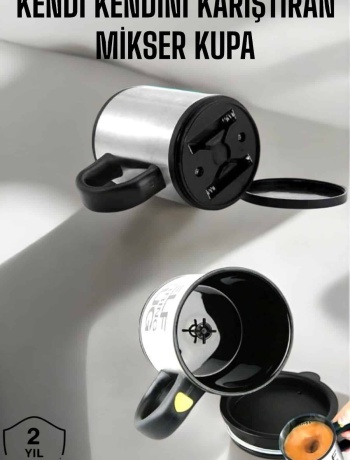 Yazılı Mug Kupa Karıştırıcı Özelliği Ve Paslanmaz Çelik