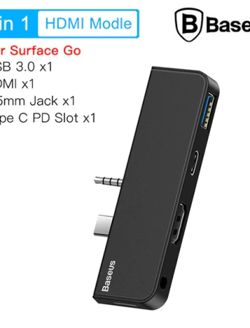 Baseus Multifunctional HUB Surface Go(Type-C+Audio to HD4K+USB3.0+Type-C(data)+Audiok-(5775)