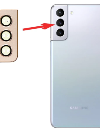 Sm Galaxy S21 Plus G996 Metal Çerçeveli Kamera Lens Koruyucu Full Set-(5775)