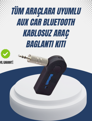 Bluetooth Destekli AUX Müzik ve Konuşma Cihazı