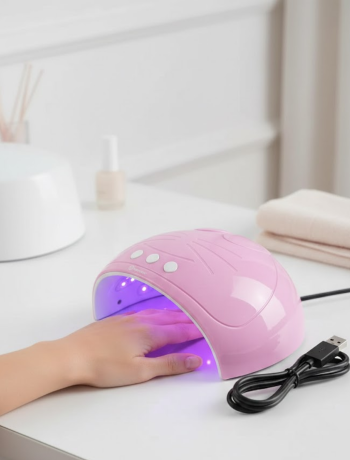 Ultraviyole Işıklı 15 Ledli 45W Oje Kurutucu Makine Pembe