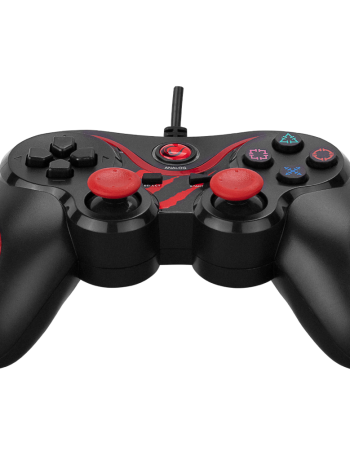 RAMPAGE SG-R601 Kırmızı PC/PS3 1.8mt Kablolu Çift Titreşimli GAMEPAD(1923)