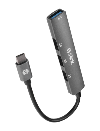 S-LINK SW-U324 Type-C to 3xUSB 2.0 1xUSB 3.0 Metal USB HUB(1923)