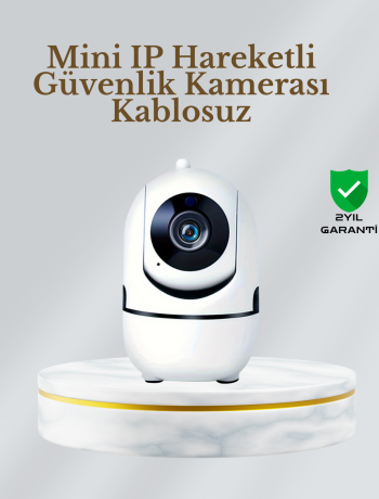 360° Dönen Akıllı WiFi Kamera – Uzaktan Kontrol ve İki Yönlü Ses Özellikli