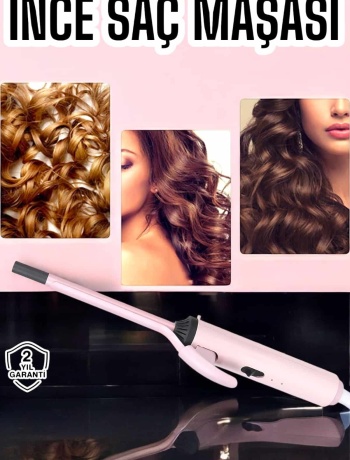 Saç Maşası 10MM İnce Bukleler İçin Yıpranma Önleyici İyon Özelliği