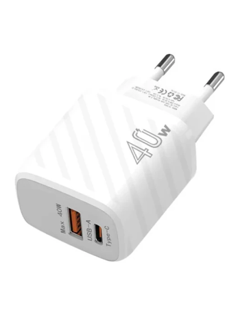 ALLY TE-PD08 40W Type-C + USB QC3.0 PD Hızlı Şarj Adaptörü Şarj Başlığı-(5775)