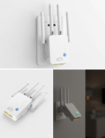 Kablosuz WiFi Tekrarlayıcı 300Mbps