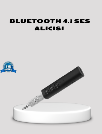 Bluetooth 4.1 Müzik Alıcısı 3.5mm Aux Girişli Mini Kablosuz Adaptör