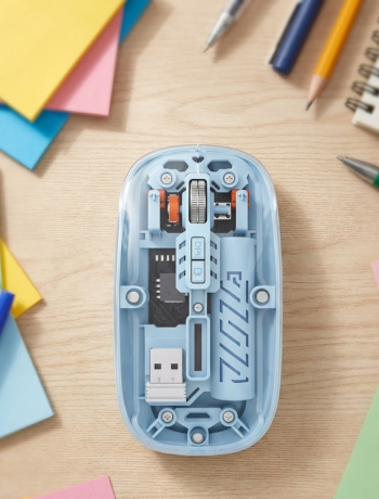 Ofis ve Günlük Kullanım İçin Mavi Bluetooth Kablosuz Mouse