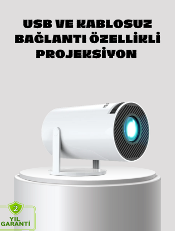 Kablosuz Bağlantılı Full HD Ev Sinema Projeksiyonu 160 ANSI Lümen