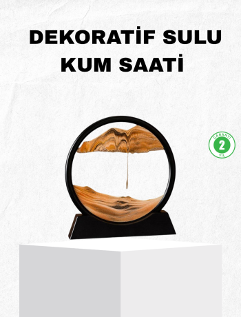 Dekoratif Kum Saati – Şık Masa Üstü Aksesuar Dayanıklı Malzeme Modern ve Klasik Tasarım