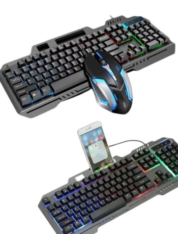 RGB Işıklı Gaming Oyuncu Klavye Q Klavye Mouse Hediyeli