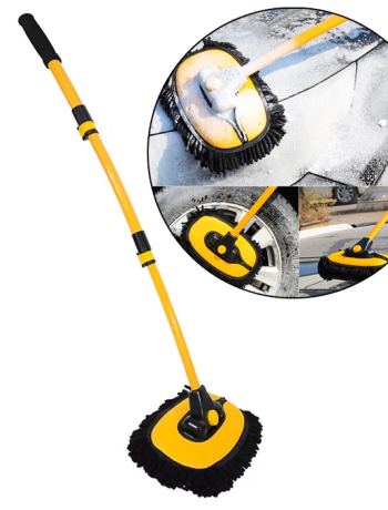 EZERE LS-426 Teleskopik Araç Temizleme Fırçası Oto Yıkama Paspası-(5775)