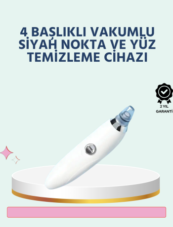 Cilt Dostu Vakumlu Siyah Nokta Temizleyici – Siyah Nokta Yağ ve Makyaj Kalıntılarına Karşı