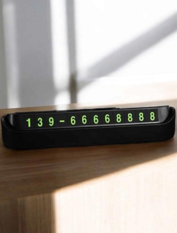 Araç İçi Numaratör Numaralık Torpido Üstü Açılır Kapanır Telefon Numarası Bırakma