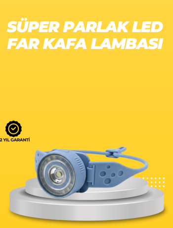 Kampçı Kafa Lambası Su Geçirmez Çok Modlu LED