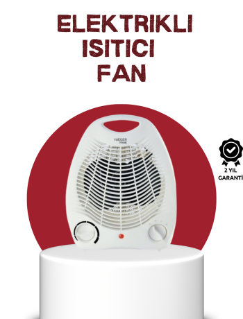 2000W Taşınabilir Elektrikli Fanlı Isıtıcı – Hızlı Isınma Kompakt Boy