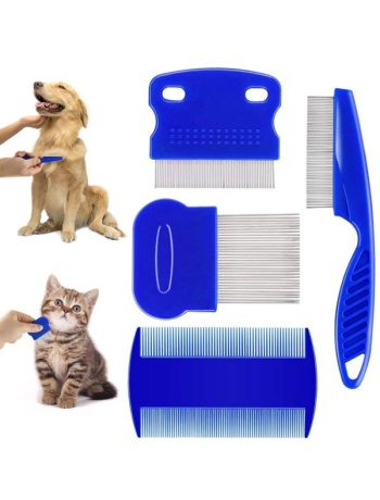 4lü Bit Evcil Hayvan Tarak Seti Kedi Köpek Bit Tarak Seti Pire Tarağı