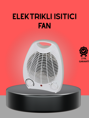 Mini Elektrikli Isıtıcı 2000W – Termostatlı Fanlı Isıtma Taşınabilir Tasarım