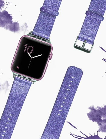 Ally Apple Watch 7-8 41mm 6-5-4 40mm Kordon Kayış Parlak Deri 3-2-1 38mm-(5775)