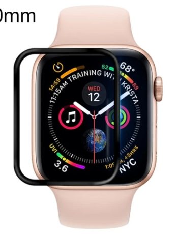 Ally Apple Watch 5-4 40mm 3D PMMA Kavisli Full Cam Ekran Koruyucu-(5775)