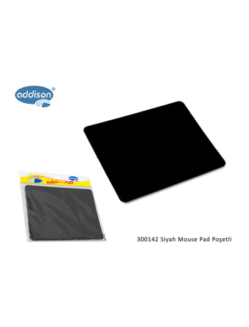ADDISON 300142 177x217x2mm Lüx Big MOUSE PAD  (Siyah)(1923)