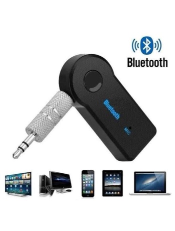 Yeni Nesil Bluetooth Aux Araç Kiti Siyah TV Tablet Telefon Araç Araba