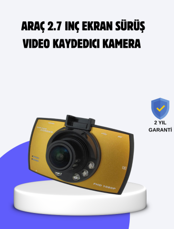 Full HD Araç Kamerası G Sensor Gece Görüşlü Dash Cam