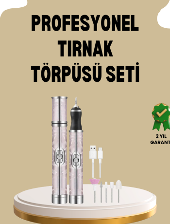 USB Şarjlı Profesyonel 20.000 RPM Elektrikli Oje Sökücü ve Tırnak Bakım Aleti